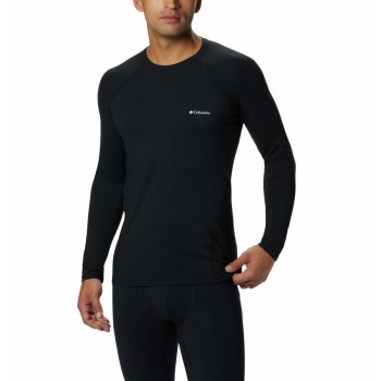 Pánské Mikiny Columbia Midweight Stretch Baselayer Long Sleeve Černé RVOUQP465